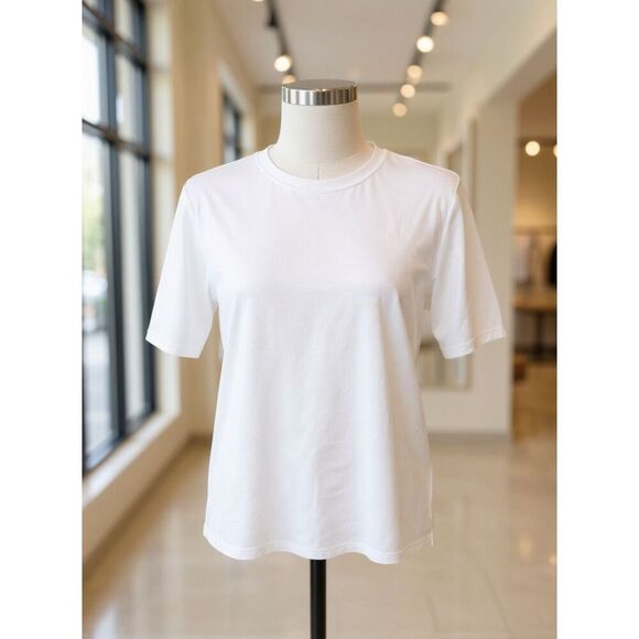 Babaton Shoulder Pad Core Off White Business Causal Tee T Shirt Size 2XS - Picture 1 of 6